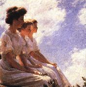 Charles Courtney Curran On the Heights oil painting artist